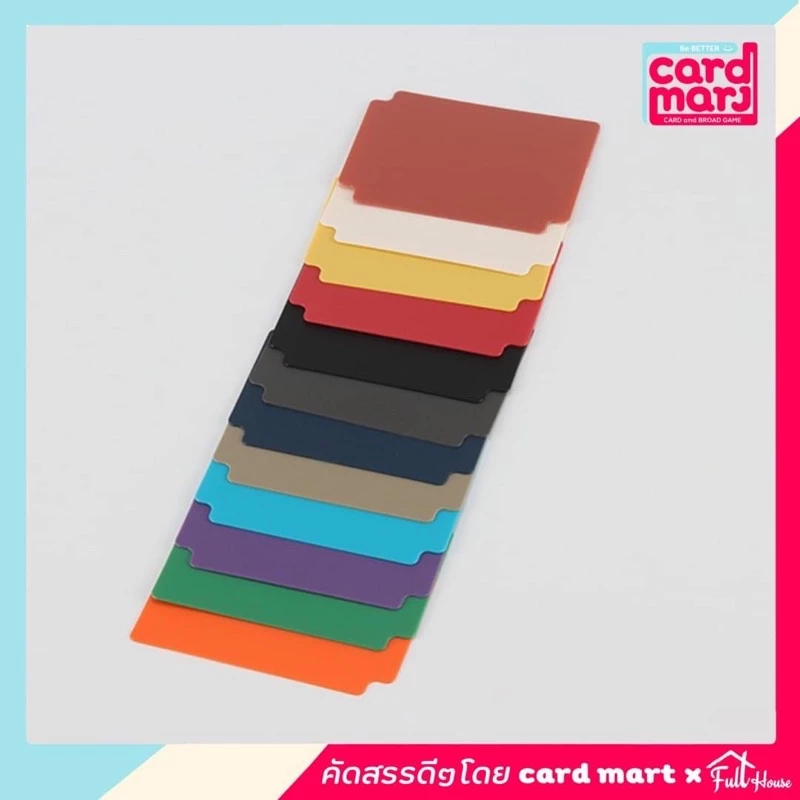 🇹🇭6.-ที่คั่นการ์ด✨วัสดุอย่างดี PP หลากสีเลือก มีราคาส่ง ที่คั่นการ์ด card divider thumbnail 6