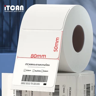 10ม้วน ThermalSticker 100x150 80x50 40x30 สติกเกอร์ความร้อน ปริ้นใบปะหน้าความร้อน สติ๊กเกอร์บาร์โค้ด
