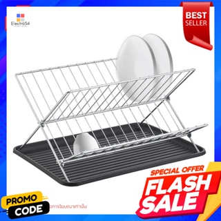 เบสิโค ที่คว่ำจานพร้อมถาดรองน้ำ รุ่น W3402T-B สีดำBESICO Dish drainer with water tray Model W3402T-B Black