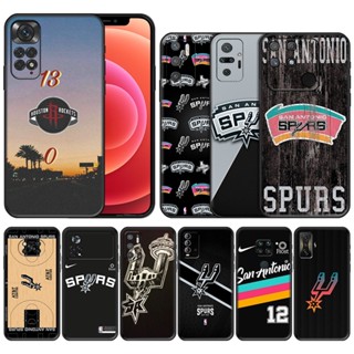 เคสโทรศัพท์มือถือแบบนิ่ม ลายโลโก้ NBA san antonio spurs สําหรับ Xiaomi Redmi Note 8T 8 9S 9 Pro