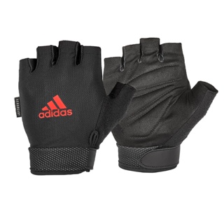 Adidas ถุงมือ Essential Adjustable (สีแดง) 1 คู่ (Essential Adjustable Gloves - Red)