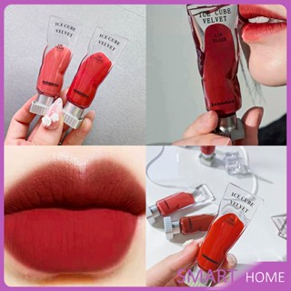 SMART ลิปสติกเนื้อแมทกำมะหยี่ ติดทนนาน ลิปกลอส เบา ดีไซน์สวย Lip stain