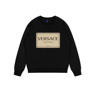 Versace [คุณภาพสูง] ใหม่ เสื้อกันหนาว คอกลม มีฮู้ด พิมพ์ลาย Medusa สไตล์คลาสสิก เหมาะกับฤดูใบไม้ร่วง ฤดูหนาว สําหรับผู้ชาย และผู้หญิง 22 ชิ้น