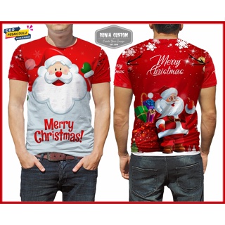 เสื้อยืด พิมพ์ลาย Merry Christmas 2022