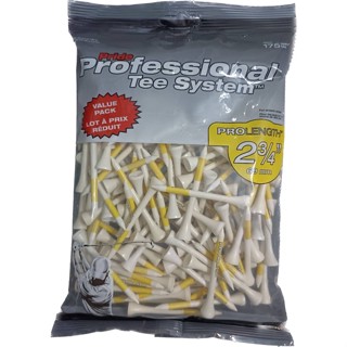 Tees Pride Professional Tee System Wood Golf Tee 2 3/4 -175 count