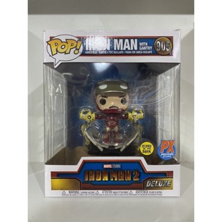 Funko Pop Iron Man with Gantry เรืองแสง Marvel Iron Man 2 Exclusive Glow in the Dark 905