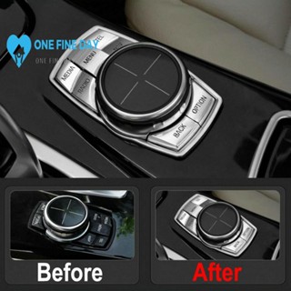 ฝาครอบปุ่มกดโครเมี่ยม หลายแบบ สําหรับตกแต่ง BMW 3 4 5 6 X5 X6 Series IDRIVE Button V2U9