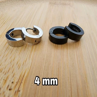 (1ข้าง)จิวห่วงขอบเหลี่ยม2×7 3×7 4×7 2×9 3×9 4×9มม. ต่างหูห่วงรอบวง 7mm 9mm งานสแตนเลสแท้