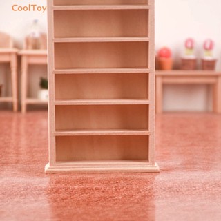 Cooltoy โมเดลตู้เก็บของ ชั้นวางหนังสือ เฟอร์นิเจอร์ ขนาดเล็ก สําหรับตกแต่งบ้านตุ๊กตา 1:12 ขายดี