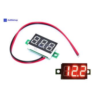 digital display 0.36 inch 4V-30V DC voltmeter( 2 line )สีแดง