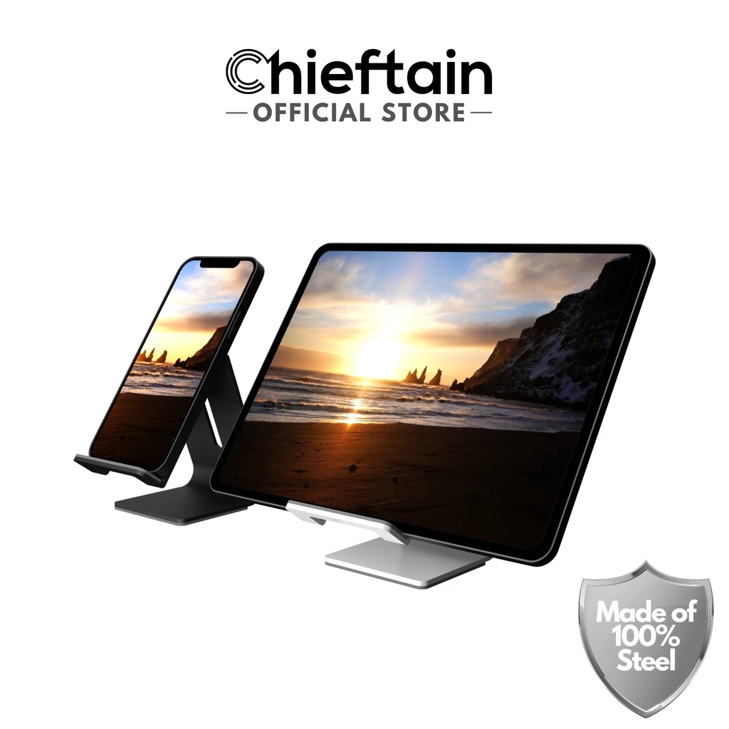 Chieftain ที่วางมือถือ ที่วางแท็บเล็ต Tablet ขาตั้งไอแพด เหล็ก 100% Steel Phone Stand Tablet Stand