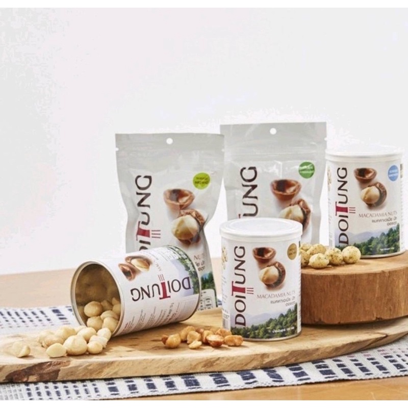ของใหม่ DoiTung Macadamia Nuts Can 150g. แมคคาเดเมีย นัท มีหลายรส เลือกได้ตามความชอบเลยคะ