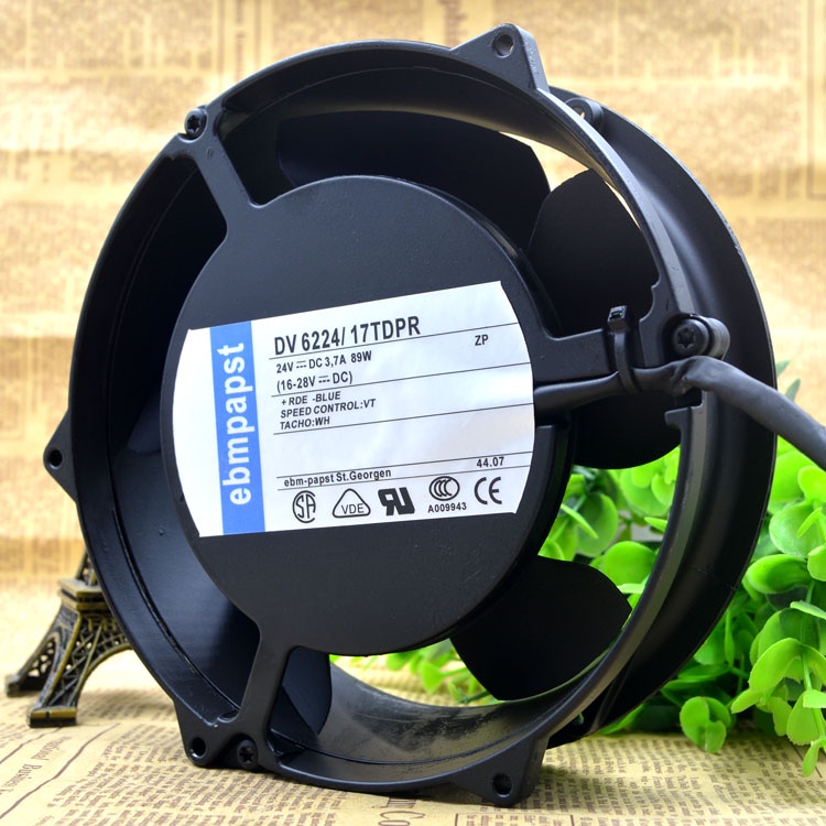 HY พัดลมเดิม DV 6224/17TDPR 17CM 24V 89W พัดลมระบายความร้อน