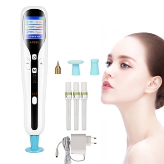 2 IN 1 Ozone Plasma Pen Face Eye Lifting Fibroblast Pen LCD Skin Mole Dark Spot Wart Freckle Remover Beauty Machine Newe