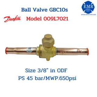 DANFOSS Shut-off ball valve GBC 10 S, 3/8 (009L7021)