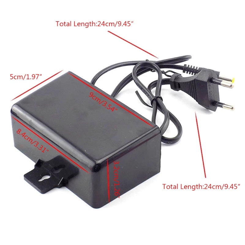 R * AC DC 12V 2A กันน้ํา Adater EU US ปลั๊กสําหรับกล้องวงจรปิดความละเอียดสูง