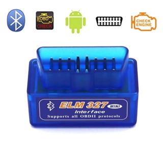 Elm 327 เครื่องสแกนเนอร์รถยนต์ เวอร์ชั่น 2.1 Obd2/bluetooth Mini