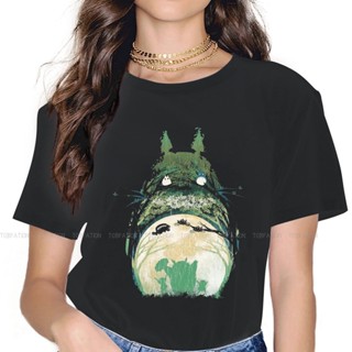 เสื้อยีด TOTORO MY HAPPY เพื่อนบ้านผู้หญิง Tshirts สตูดิโอจิบลิกรันจ์วินเทจเสื้อผ้าผู้หญิงผ้าฝ้ายเสื้อผ้าถนนกราฟิก