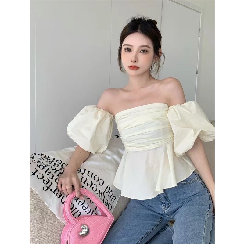 ส่งทันที Cici ❣🇹🇭🚚พร้อมส่ง❣(J232)เสื้อแขนสั้นตรงแขนพองแบบน่ารัก แมชได้ทุกลุค เก๋ไก๋ปลายสัปดาห์สุดๆ - รูปที่ 2