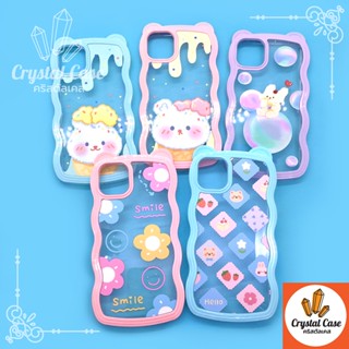 เคสมือถือนิ่มใสกันกล้องขอบหยัก  Xr 11 11promax 12 promax 13 13pro 13promax ซิลิโคน TPU ลายการ์ตูน