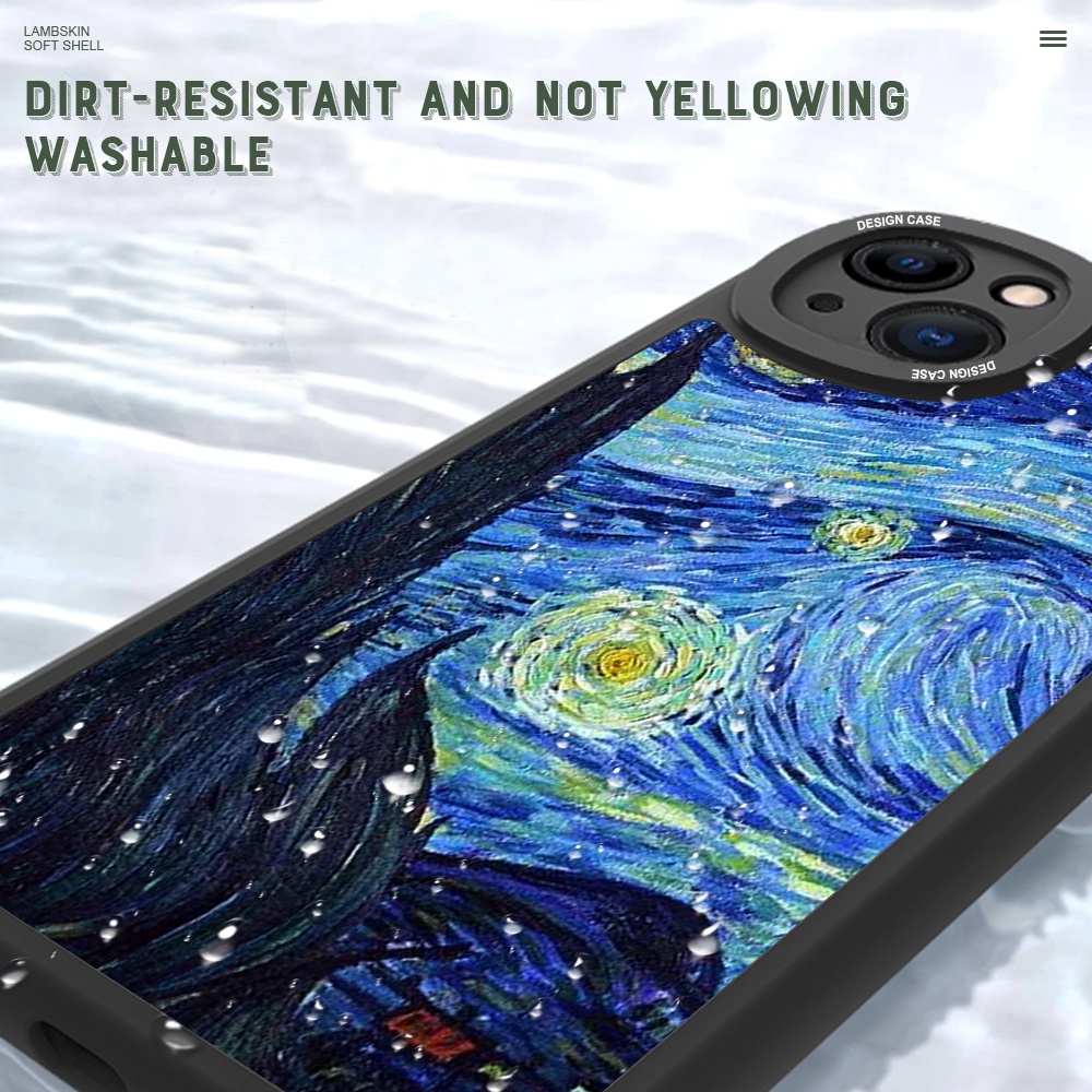Realme Narzo 20 30A 50A 50 GT Neo 2 3T X XT X2 Prime 5G เคสเรียวมี สำหรับ Case Oil Painting เคสโทรศัพท์ Cover Lambskin Cases