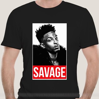 เสื้อยืด ผ้าฝ้าย พิมพ์ลาย Hypebeast CLOTHING 21 SAVAGE แฟชั่นฤดูร้อน สําหรับผู้ชายS-5XL