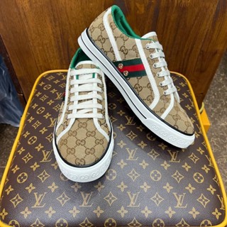 🔥ผ่อนได้🔥รองเท้าผ้าใบ Gucci Tennis 1977 Sneaker Size 40 - 44 งาน Original อุปกรณ์ : Full Box Set