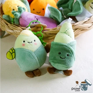 [ร้านไทย พร้อมส่ง] พวงกุญแจผัก ตุ๊กตาผัก พวงกุญแจตุ๊กตา จีห้อยกระเป๋า ผัก