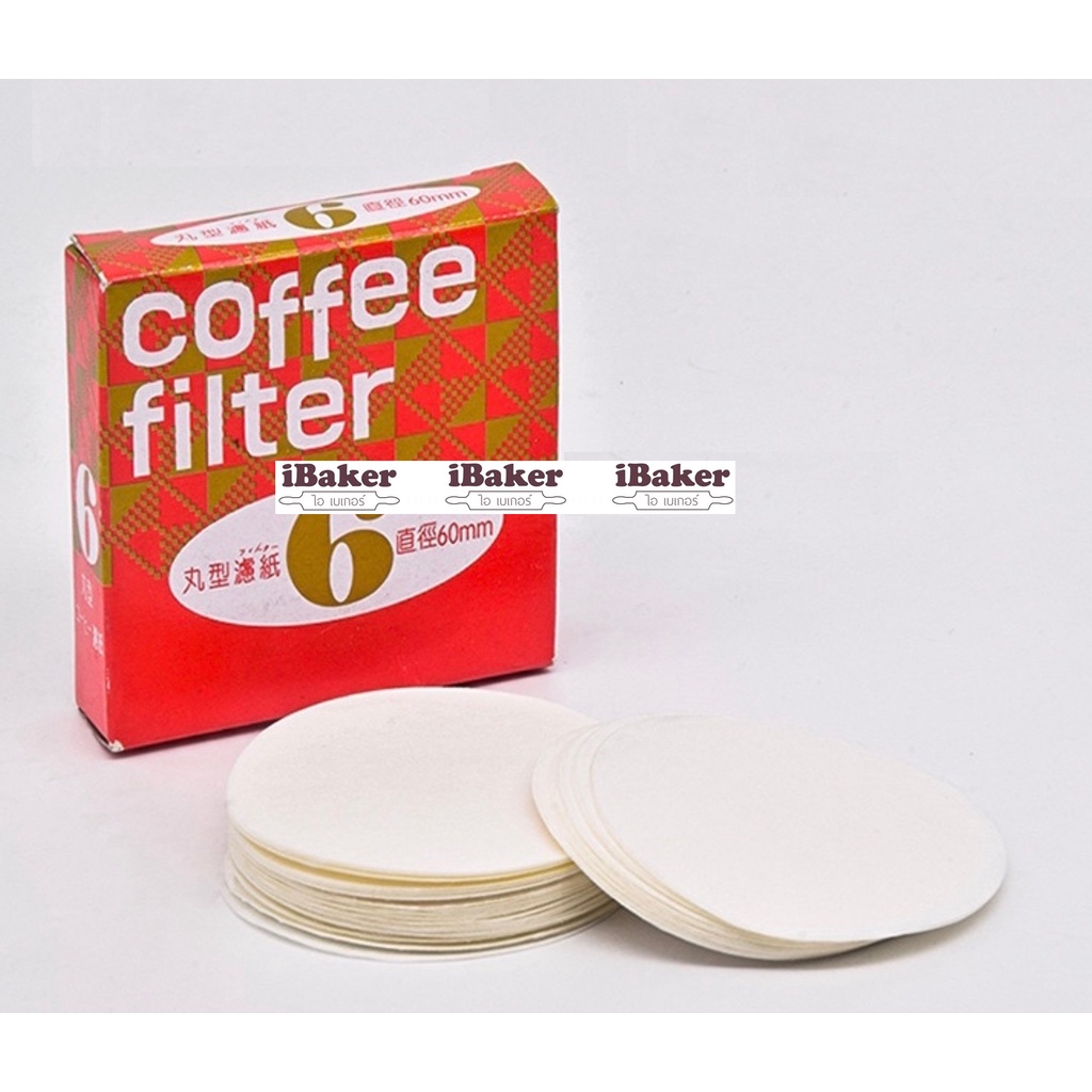 กระดาษกรอง ฟิลเตอร์ กาแฟ กระดาษกาแฟ กระดาษกรองกาแฟวงกลม สำหรับหม้อต้มกาแฟ Moka Pot Paper Filter