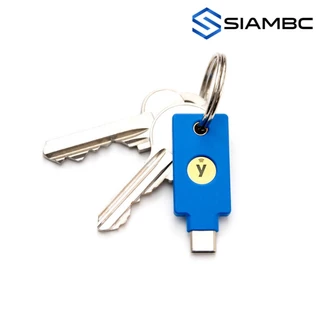 YubiKey Security Key C NFC FIDO U2F FIDO2 Yubico 2FA ป้องกันการแฮก Facebook, Binance Trezor Ledger