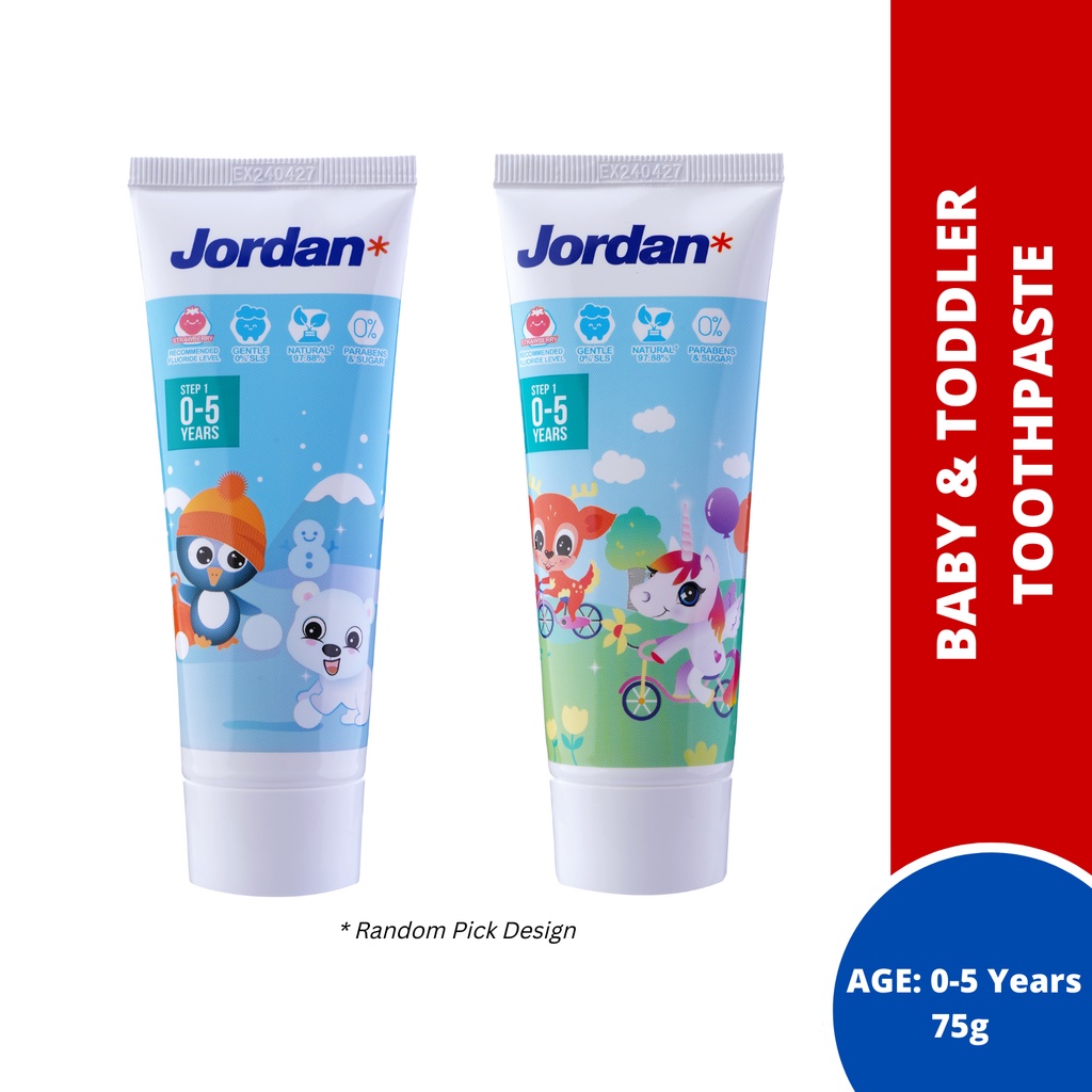 ยาสีฟัน Jordan Kids Baby & เด็กวัยหัดเดิน/เด็ก (75g)