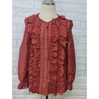 เสื้อเชิ๊ตระบาย งานป้าย มือ1 พร้อมส่ง