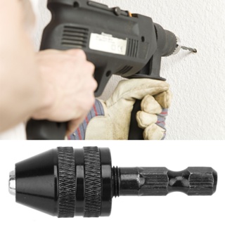 Satine Shop อะแดปเตอร์แปลงสว่าน 0.3-3.6 มม. Keyless Drill Chuck 1/4"