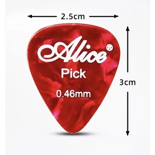 ปิ๊คกีต้าร์ Alice แบบบาง ขนาด 0.46 ของแท้ (คละสี)