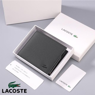 กระเป๋าเงินของผู้ชาย วอลเล็ตมัลติฟังก์ชั่นกันน้ำ lacoste (กล่องกระดาษ)