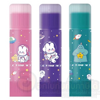 กาว M&amp;G กาวแท่ง Glue Stick Glitter กาวแท่ง ลาย Light Year Away ผสมกากเพชร มี 3สีให้เลือก สีเขียว สีม่วง สีชมพู พร้อมส่ง