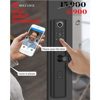 Digital Door Lock ปี 2022-2023 รุ่น W615 กล้องหน้า + Intercom + WiFi ในตัว