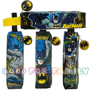 รวม-กล่องดินสอ Batman ซองใส่ดินสอ ทรงผอม เครื่องเขียน แบทแมน สีดำ