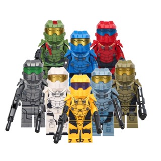 ของเล่นตัวต่อฟิกเกอร์ Halo Warrior ขนาดเล็ก ของขวัญ สําหรับเด็ก