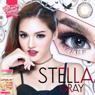 คอนแทคเลนส์ รุ่น Stella ยี่ห้อKitty Kawaii ตาโต สีเทา มีค่าสายตา