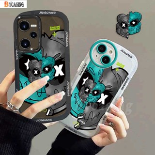 เคสโทรศัพท์มือถือแบบนิ่ม TPU ใส กันกระแทก ลายหมี Doodle สําหรับ Realme C35 C21Y C25Y Realme5 5i 6i C3 C21 Realme C11 2021 C25 C15 C12 C2 C3 Narzo 30A