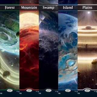 MTG Unfinity Orbital Space Basic Lands การ์ด Magic The Gathering ของแท้ จากชุด Unfinity