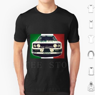 เสื้อยืดผ้าฝ้ายพิมพ์ลายแฟชั่น เสื้อยืด พิมพ์ลาย Rally Car Abarth pla Abarth 595 Fiat Talento Fiat 127 Fiat Cinquecento F