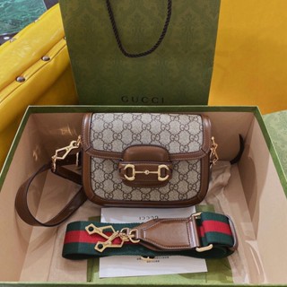 พรี​ ราคา7100 Gucci 1955 ไซส์​เล็ก กระเป๋าสะพาย กระเป๋าสะพายไหล่ กระเป๋าสะพายข้าง 658574