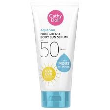 CATHY DOLL กันแดดฟ้า AQUA SUN NON GREASY BODY SUN SERUM SPF50 PA+++ 50ML