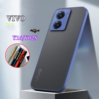 เคสโทรศัพท์มือถือ ซิลิโคนนิ่ม ใส ผิวด้าน กันกระแทก กันรอยกล้อง สําหรับ VIVO Y16 Y02S 4G 2022 Y 02S VIVOY16