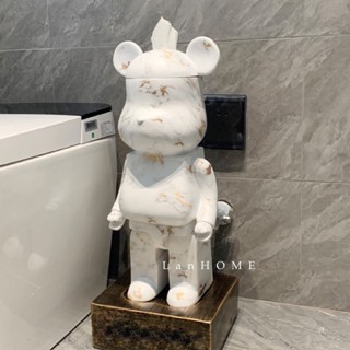 กล่องใส่ทิชชู่หมี bearbrick กล่องใส่กระดาษทิชชู่ ที่ใส่ทิชชู่ ตุ๊กตาหมี ส่งฟรี