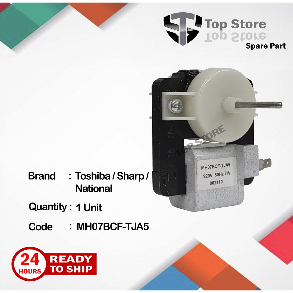 Sharp / National / Toshiba MH07BCF-TJA5 มอเตอร์พัดลมตู้เย็นตู้เย็น