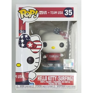 Funko Pop Hello Kitty Team USA- Hello Kitty [Surfing] : 35 (กล่องมีตำหนินิดหน่อย)