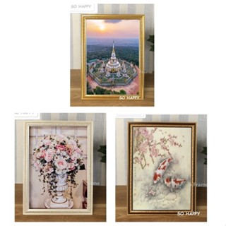 กรอบรูป  ใส่รูปภาพขนาด  12x16" ,  A3(29.7x42 cm) , 12x18"  + กระจกใสด้านหน้า+ฝาหลัง+หูแขวน+ขาตั้ง